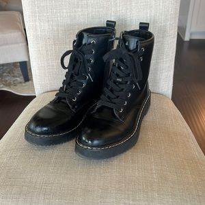 Black Combat Style Boots